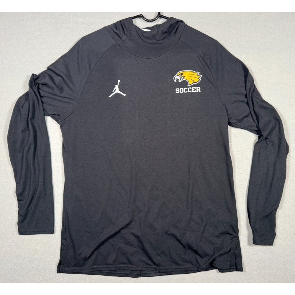 Minnesota Crookston Soccer Nike Black Hooded Running Pullover -  Size L